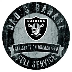 Las Vegas Raiders 12″ x 12″ Dad’s Garage Sign