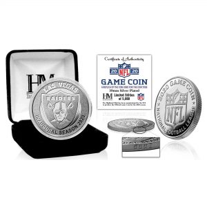 Las Vegas Raiders Highland Mint Silver Mint Game Flip Coin